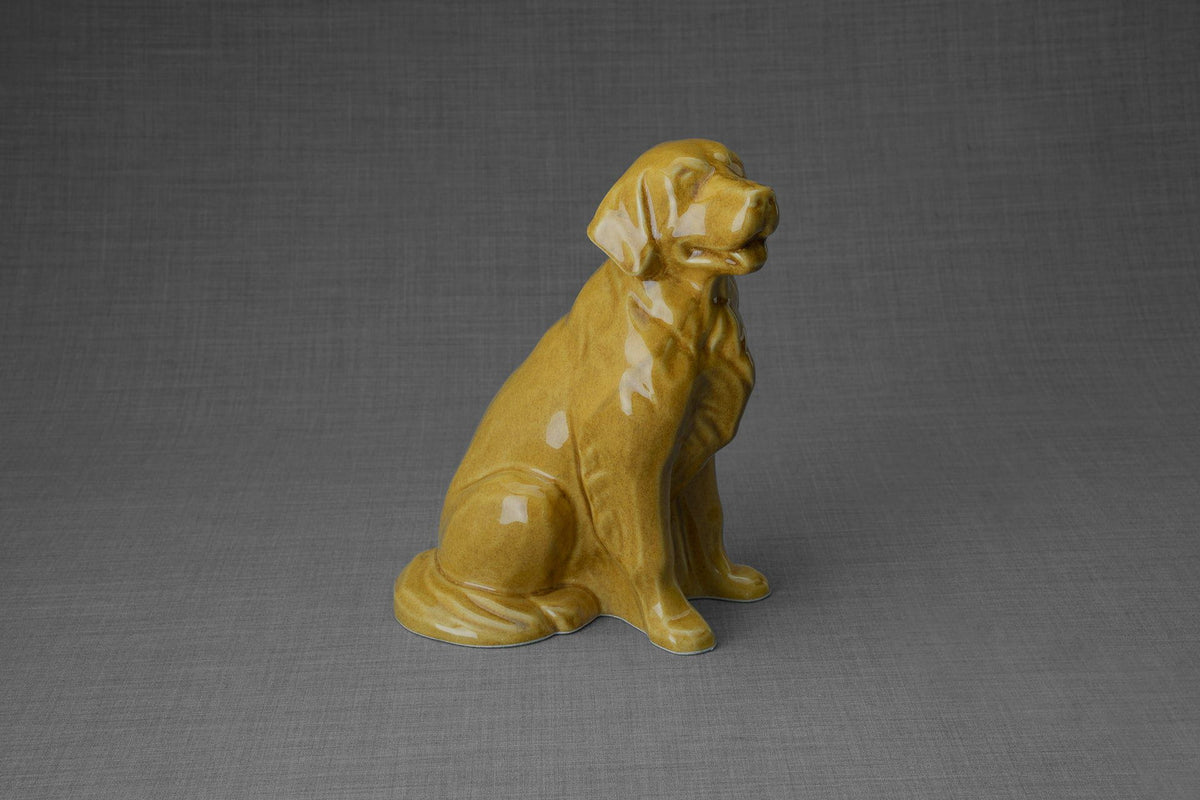 Golden Retriever Pet Urn - Yellow 