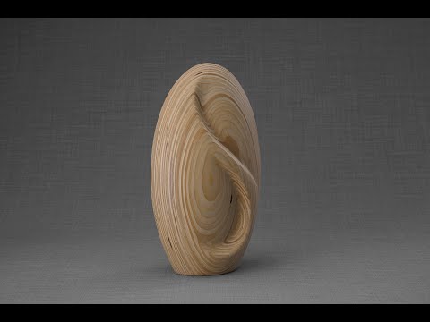 
                  
                    Load and play video in Gallery viewer, Wooden Cremation Urn &quot;Eternity&quot; - Premium Plywood Urn
                  
                