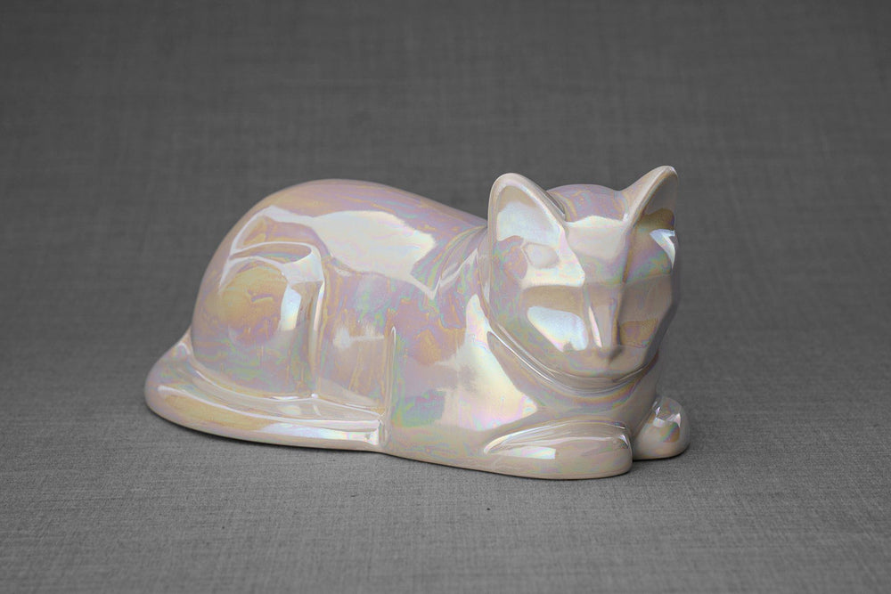 
                  
                    Pulvis Art Urns Pearly White / Light "Cat" Memorial Bundle - 4 pcs. | Handmade
                  
                