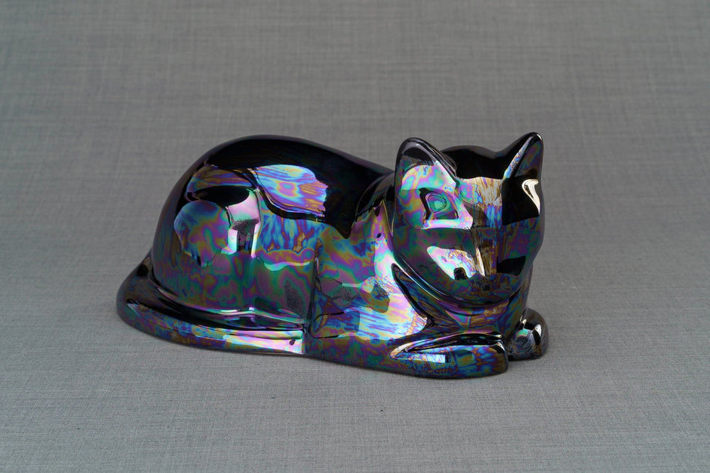 
                  
                    Pulvis Art Urns Rainbow Black / Light "Cat" Memorial Bundle - 4 pcs. | Handmade
                  
                