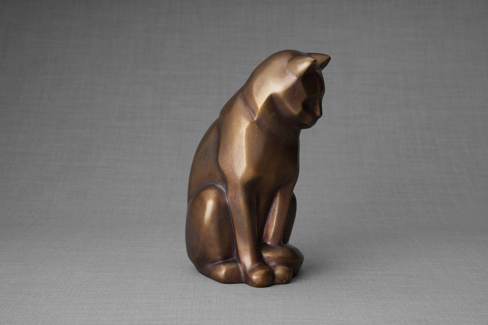 
                  
                    Pulvis Art Urns Pet Urn Cast Bronze Cat Urn "Neko" | Brozne Patina | Ceramic
                  
                