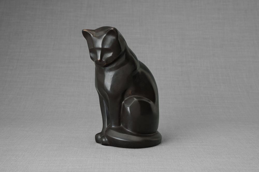 Pulvis Art Urns Pet Urn Cast Bronze Cat Urn 