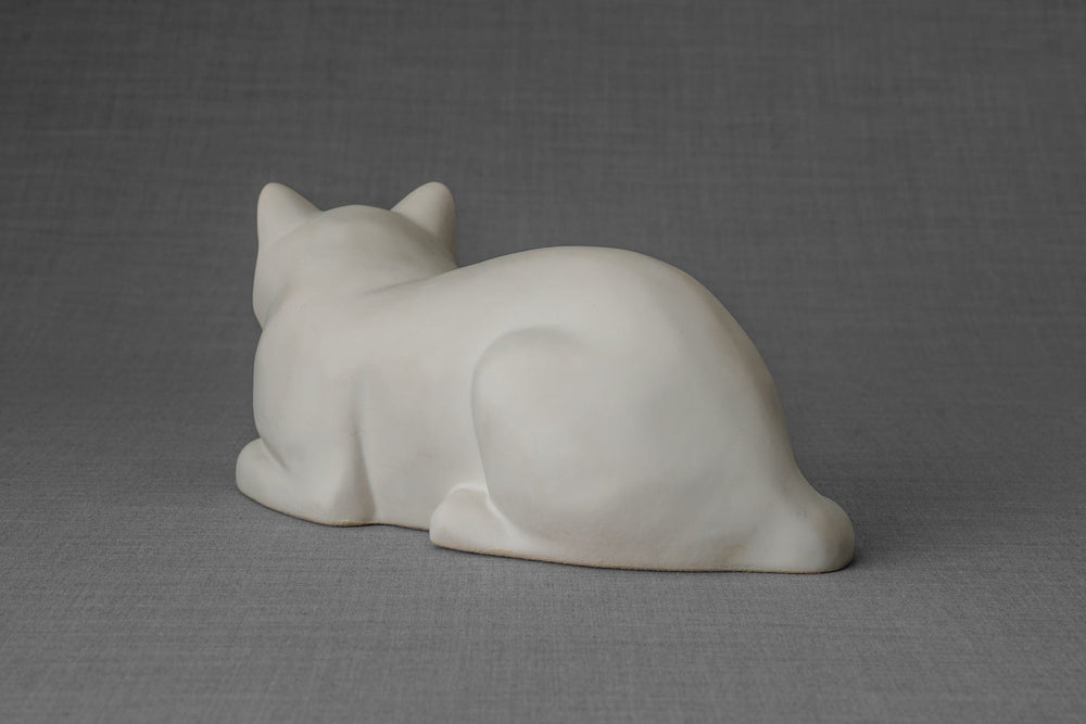 
                  
                    Pulvis Art Urns Pet Urn Cat Cremation Urn for Ashes - White Matte | Ceramic | Handmade
                  
                