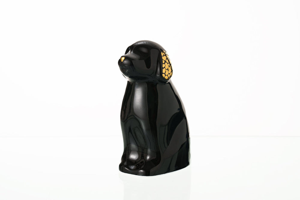 
                  
                    Pulvis Art Urns Pet Urn "Cuddle" Pet Urn for Dog - Black | Ceramic | Handmade
                  
                