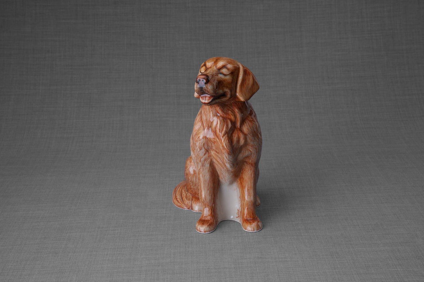 Pulvis Art Urns Pet Urn Golden Retriever Pet Urn - Hand Decorated | Ceramic Urn