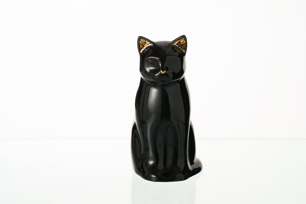 
                  
                    Pulvis Art Urns Pet Urn "Meow" Pet Urn for Cat - Black | Ceramic | Handmade
                  
                