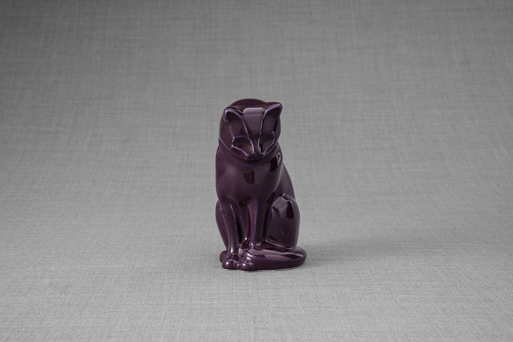 Pulvis Art Urns Pet Urn Mini Pet Urn for Ashes Neko - Violet | Ceramic | Handmade