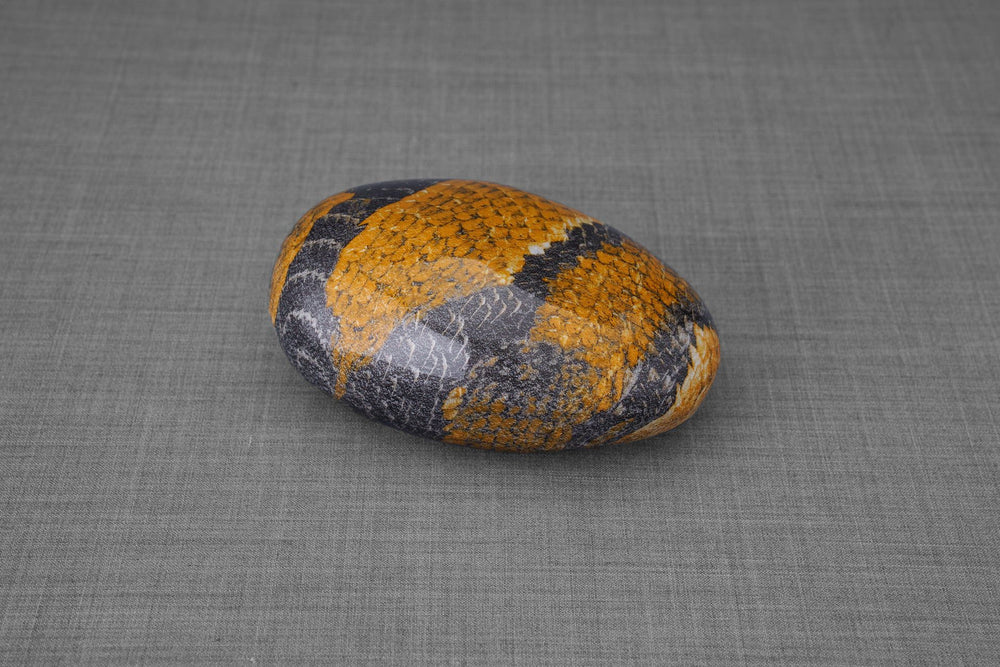 Snake Pet Urn - Yellow | Ceramic | HydroGraphics