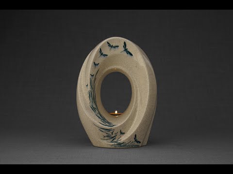 
                  
                    Load and play video in Gallery viewer, Pulvis Art Urns Exclusive Urn Handmade Decorated Urn for Ashes &quot;The Passage&quot; - Large | Ceramic
                  
                