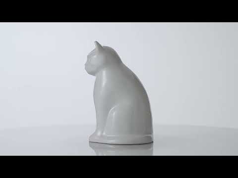 
                  
                    Load and play video in Gallery viewer, Pet Urn For Ashes - Ceramic Cat

                  
                