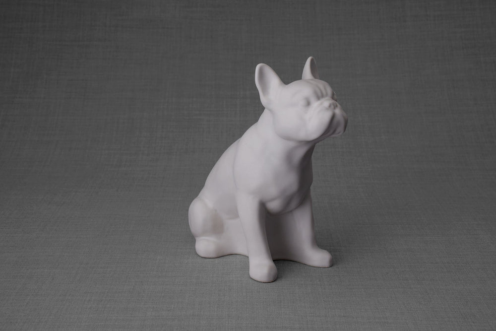 
                  
                    Pulvis Art Urns White Matte / Light "French Bulldog" Pet Memorial Bundle - 4 pcs. | Handmade
                  
                