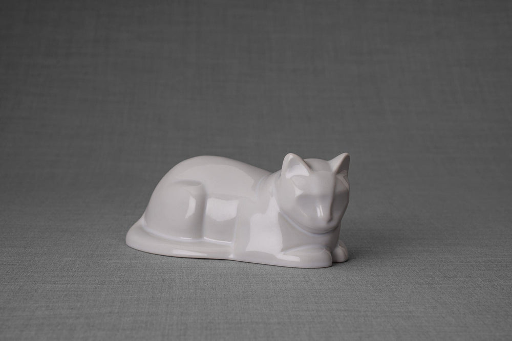 Personalized Light Grey Cat store Urn ~ Quality Porcelain