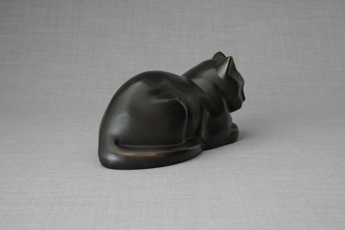 
                  
                    Pulvis Art Urns Pet Urn Cast Bronze Cat Urn "At Rest" | Dark Matte Patina | Cast Bronze
                  
                