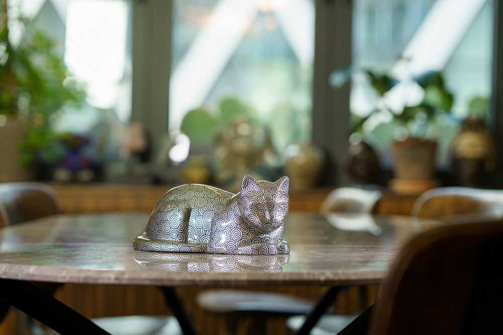 HydroGraphics Pet Urn For Cat - Vortex - Ceramic