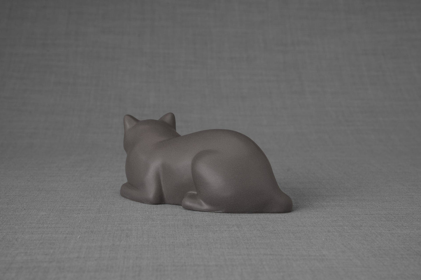 
                  
                    Mini Laying Cat Cremation Urn - Grey Matte| Ceramic
                  
                