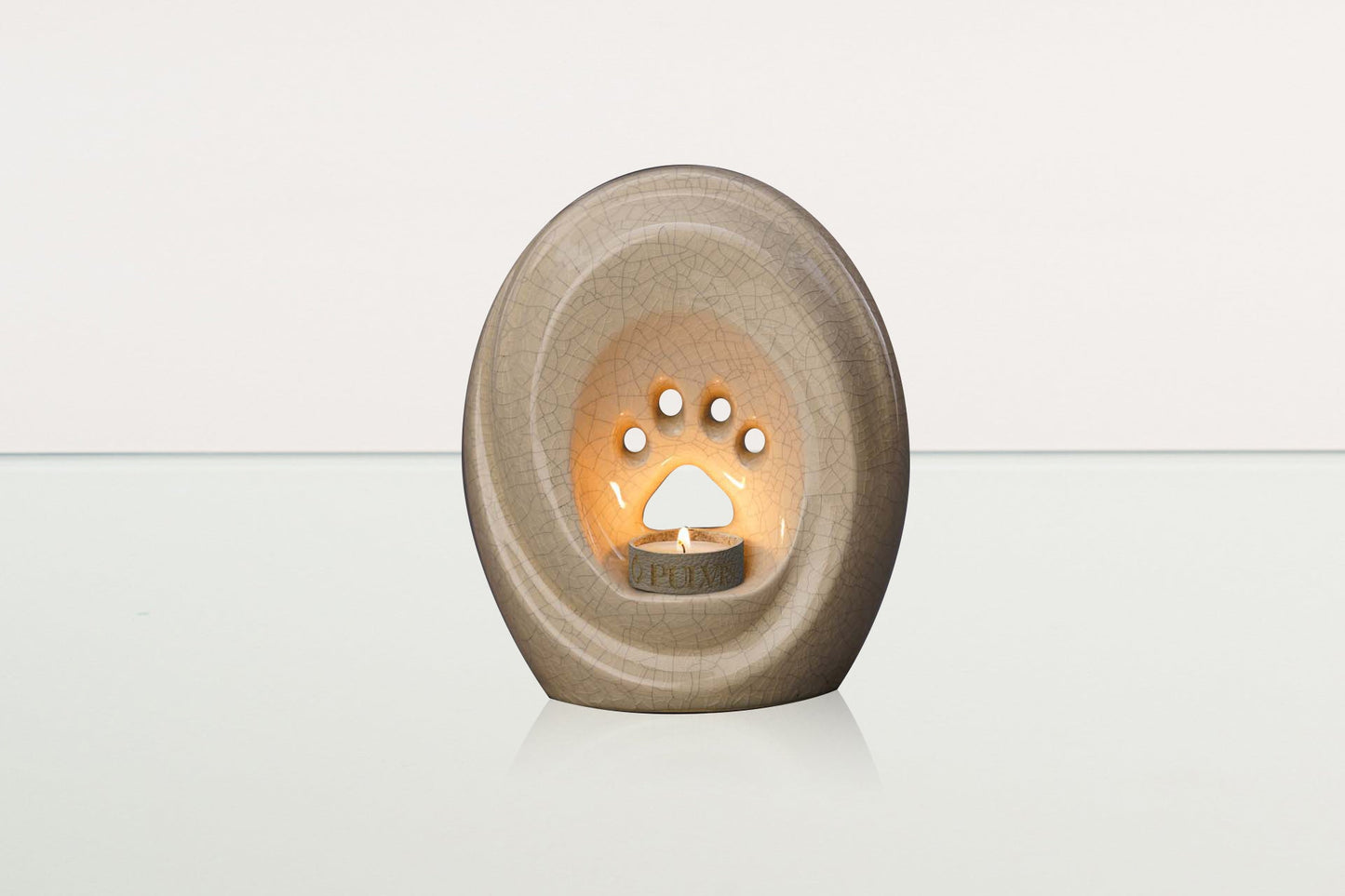 
                  
                    Pulvis Art Urns Pet Urn Paw Pet Urn for Ashes - Craquelure | Ceramic | Handmade Pet Urn
                  
                