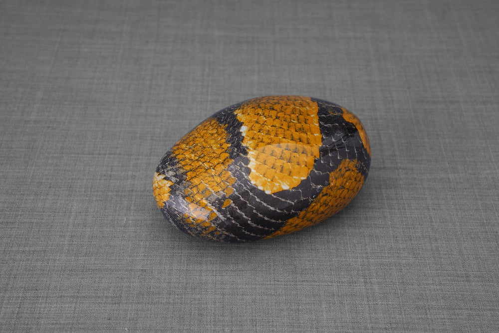 Snake Pet Urn - Yellow | Ceramic | HydroGraphics