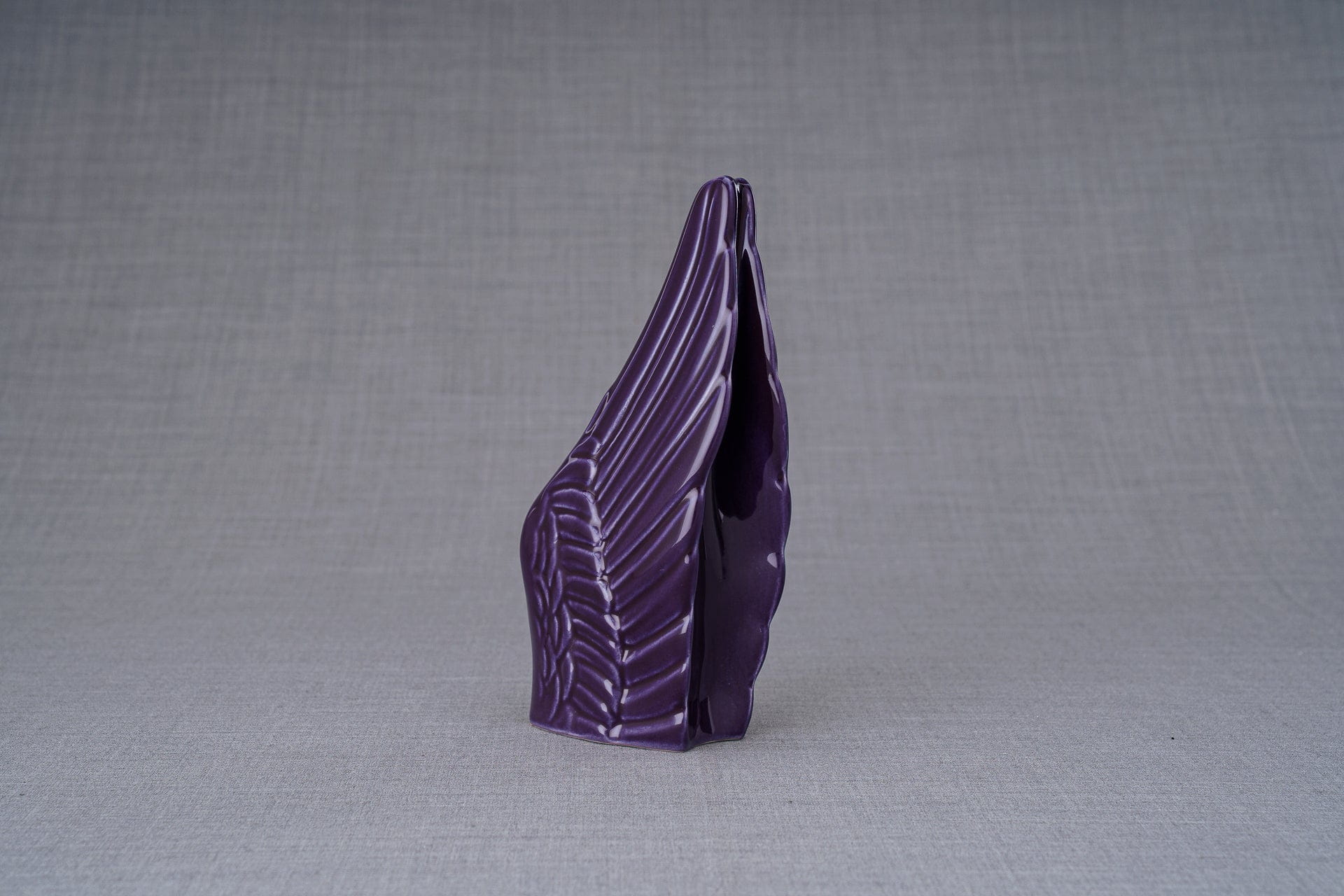 Wings - Handmade Cremation Urn for Ashes, color Violet, Large